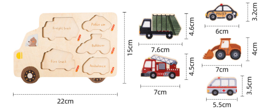 Puzzles en forme de véhicules pour bébé