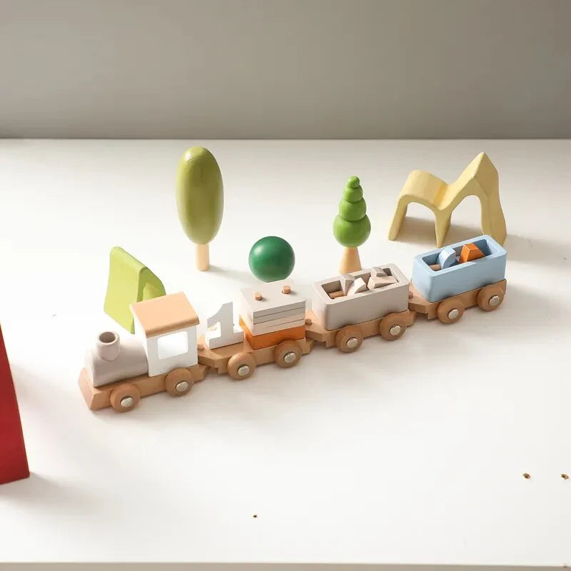 Magnifique train en bois