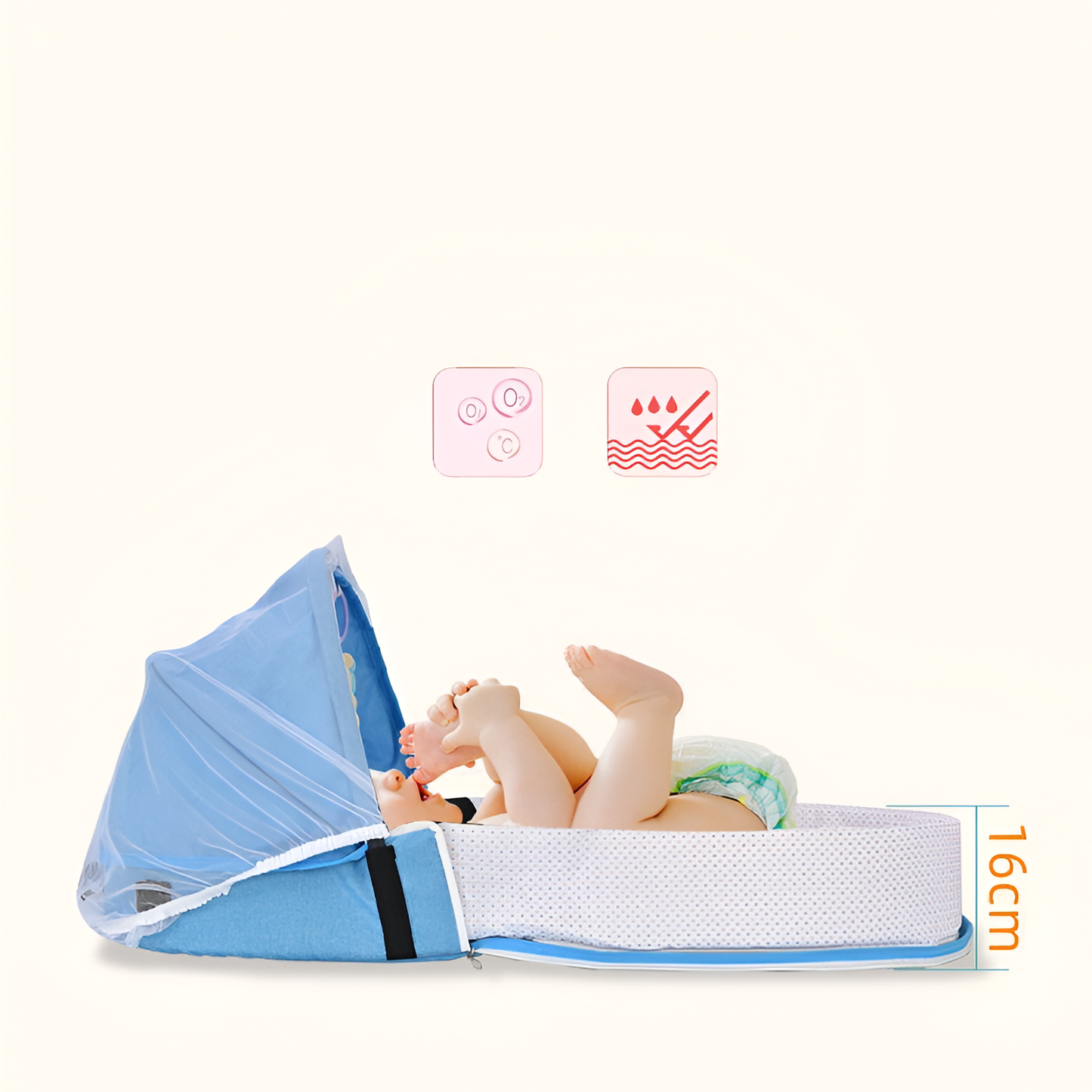 ✨ Lit bébé nomade - pliable instantanément !
