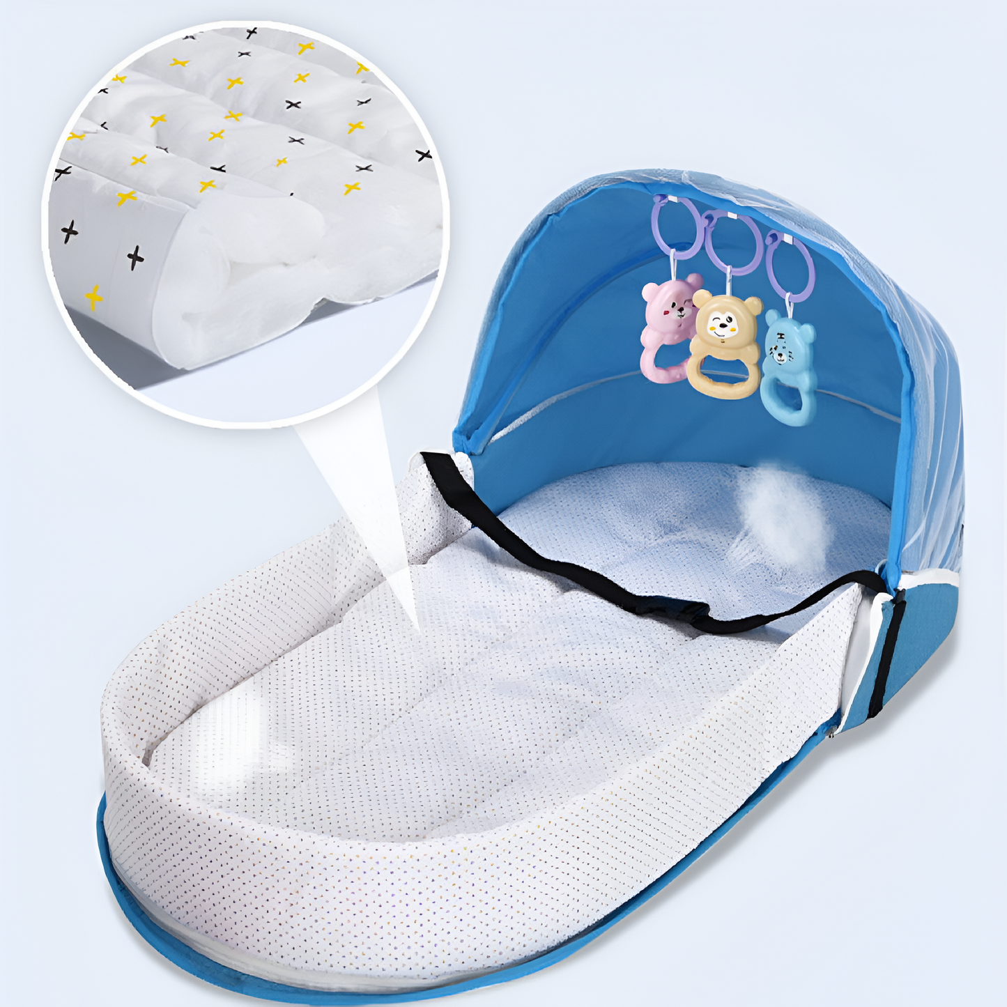 ✨ Lit bébé nomade - pliable instantanément !