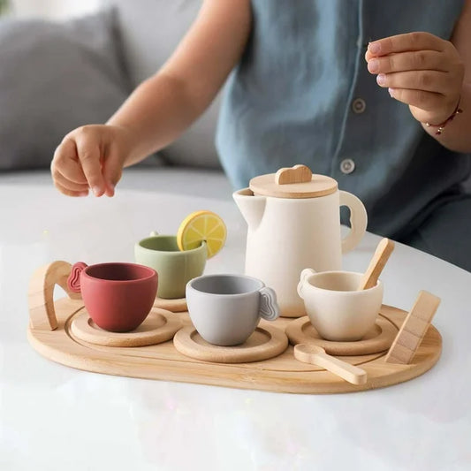 Set de thé en bois pour enfants