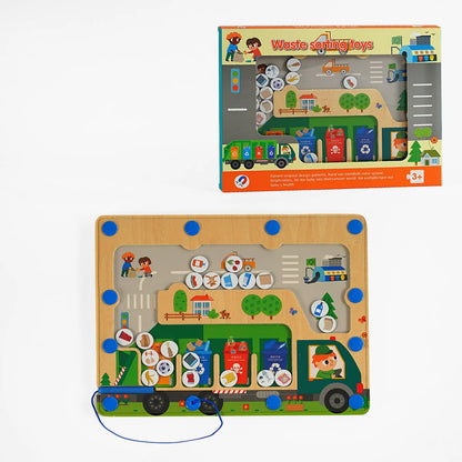 Jeu de tri magnétique en bois